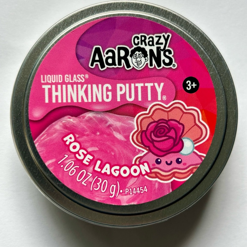 Crazy Aaron’s Thinking Putty Rose Lagoon NWT liquid glass